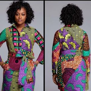 ANKARA AFRICAN PRINT SHIRT DRESS